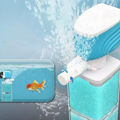 Aquariumfilter – Schwammfilter mit Sauerstoffpumpe – ABS