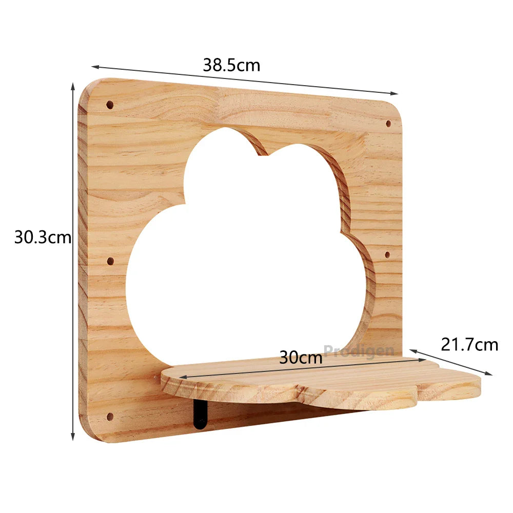 SkyNest Wandmontierter Katzenkletterturm