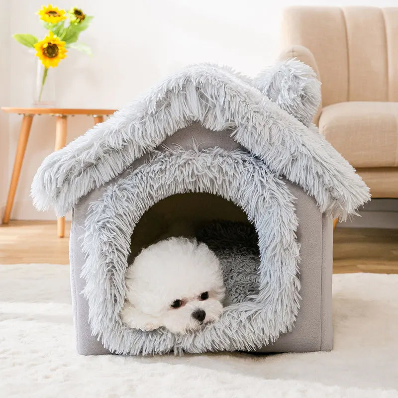 Hundebox, weich und waschbar – Grau, für den Innenbereich