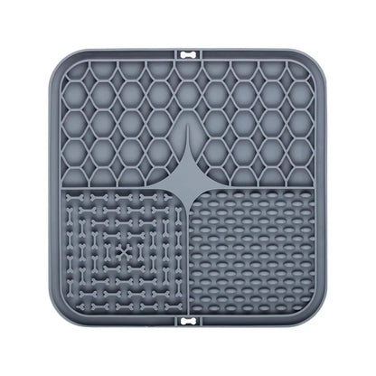Silikon-Leckmatte für Hunde– Slow Feeder & Badafleiding, 25×15 cm