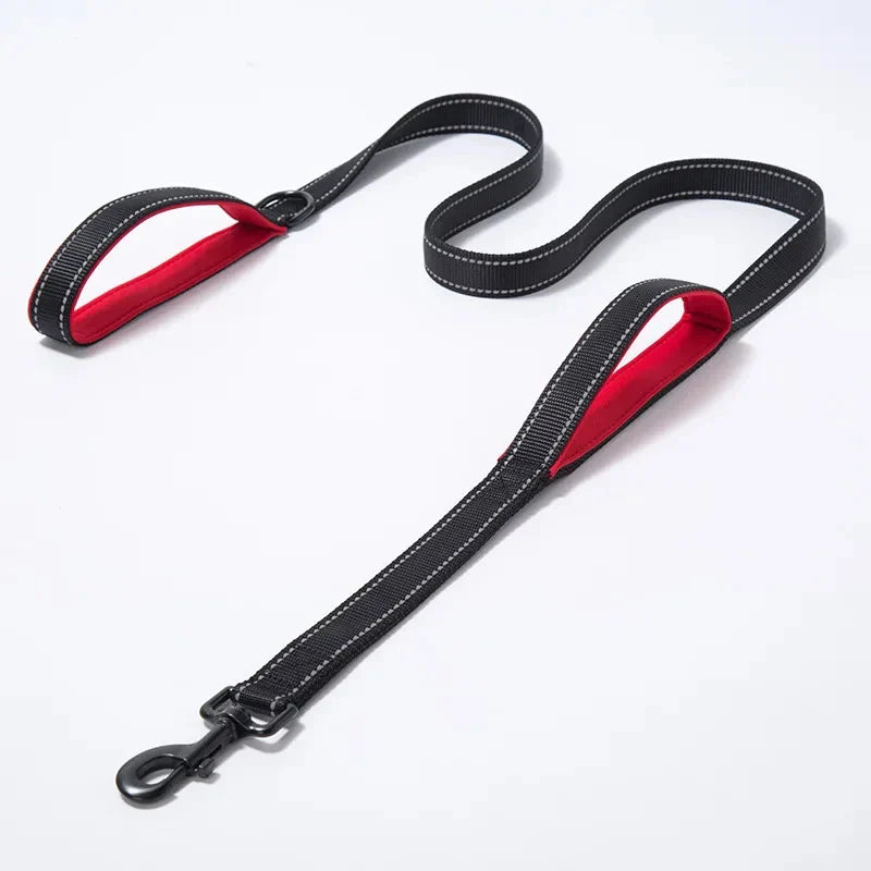 Hochleistungs-Doppelhalsband für Hunde – Kette und Nylon, 150–180 cm