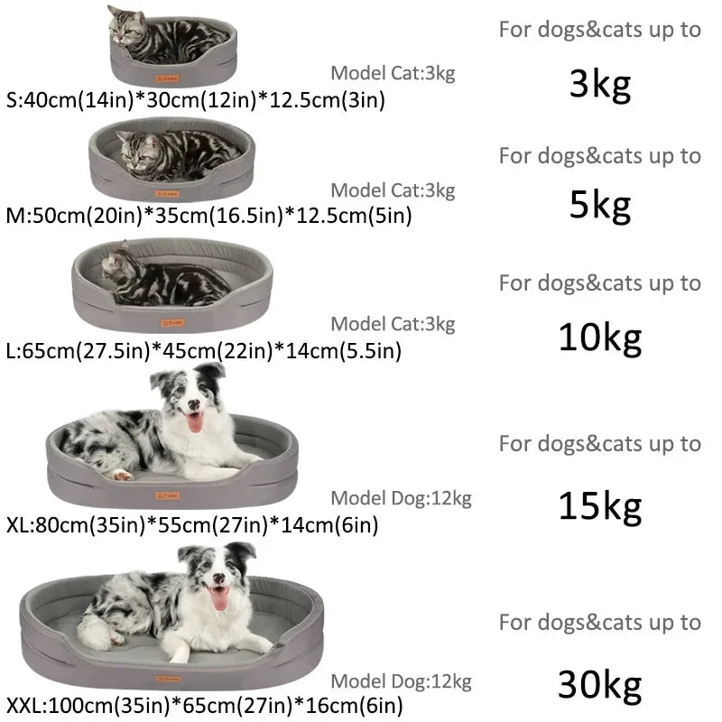 KuschelTraum Premium Haustierbett für Hunde & Katzen mit Wärmekomfort
