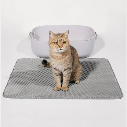 PawsGuard Doppel-Schicht Wasserdichte Katzenstreumatte