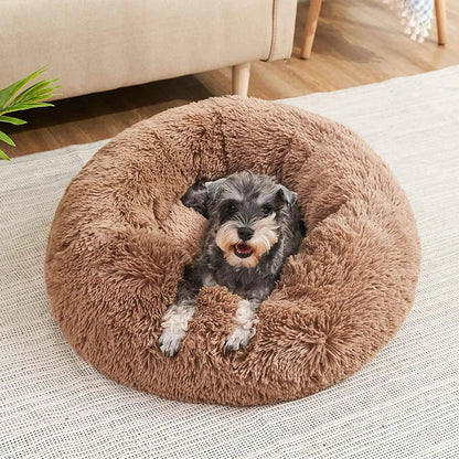 SnugNest Luxus-Rundbett für Haustiere