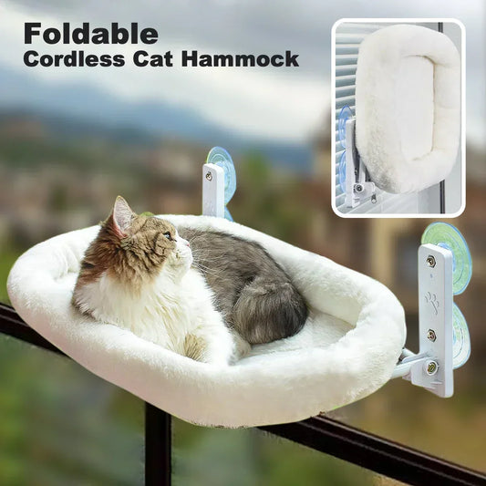 Kabellose Katzen-Fensterhängematte – Saugnapf – Tragkraft: 18 kg