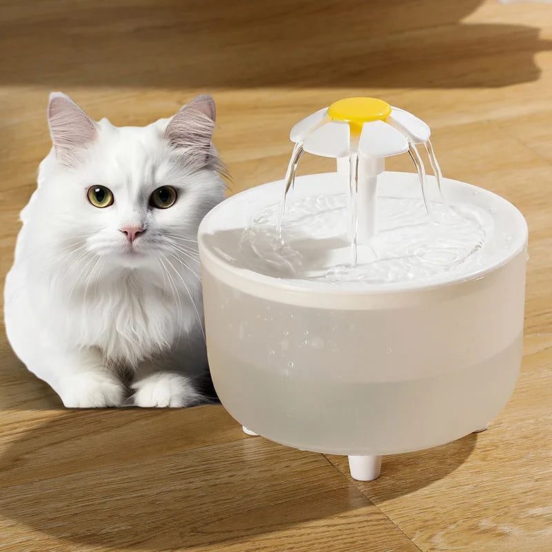 USB-Katzenbrunnen 1L – Leiser Trinkbrunnen mit Filter für Haustiere