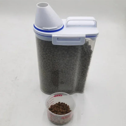 FreshLock 1.5kg/2kg Messbecher & Futterbehälter für Hunde und Katzen