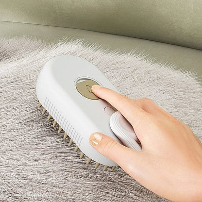 3-in-1 Haustier-Dampfburste – Elektrische Katzen- & Hundebürste
