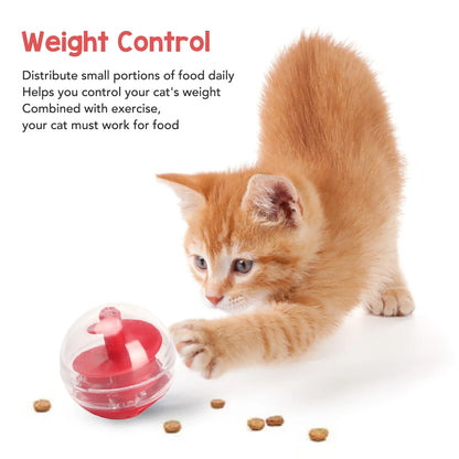 Interaktiver Katzenfutterball – 5 cm, Kunststoff, für Snacks und Trockenfutter