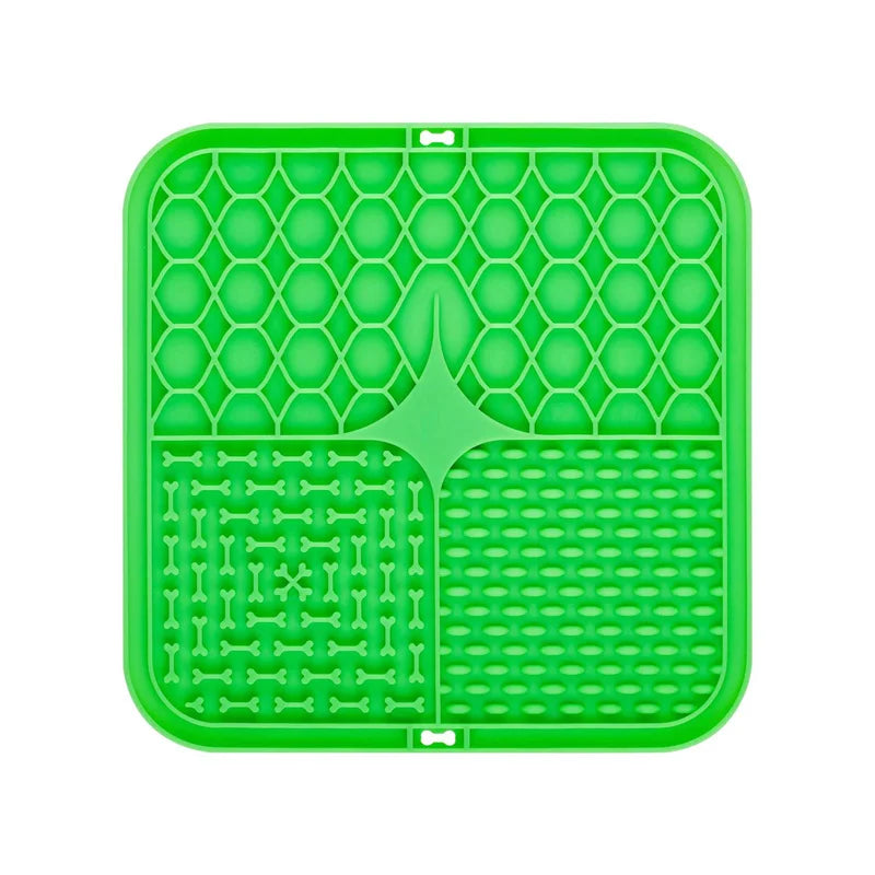 Silikon-Leckmatte für Hunde– Slow Feeder & Badafleiding, 25×15 cm