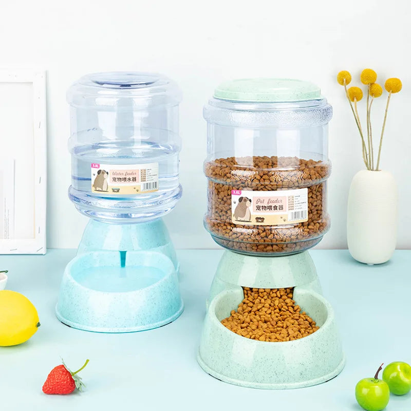 Automatischer Futter- und Wasserspender für Haustiere – Groß, Kunststoff