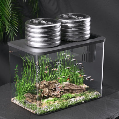 AquaView PET+ABS Aquarium mit Deckel