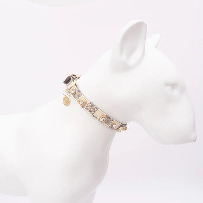 LuckyLuxe Clover Collar – Luxus-Halsband aus PU-Leder