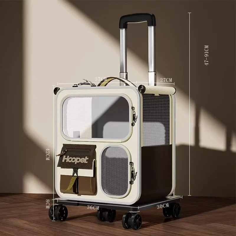Nylon-Reisetasche für Haustiere – Atmungsaktive Transportbox für Katzen/Hunde