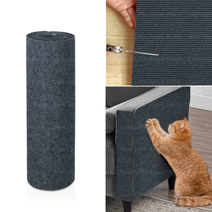 Kratzmatte für Katzen, selbstklebend aus Sisal – individuell zuschneidbar, Möbelschutz