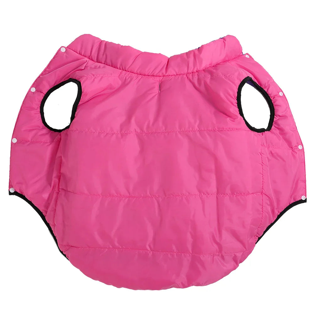 ThermoPaws DuoShield – Wendbare Winterjacke mit Leinenöffnung für Hunde & Katzen