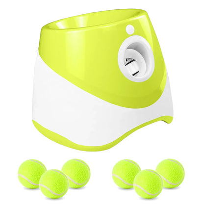 Automatischer Ballwerfer für Hunde – 6 Bälle, USB-aufladbar, 5 cm