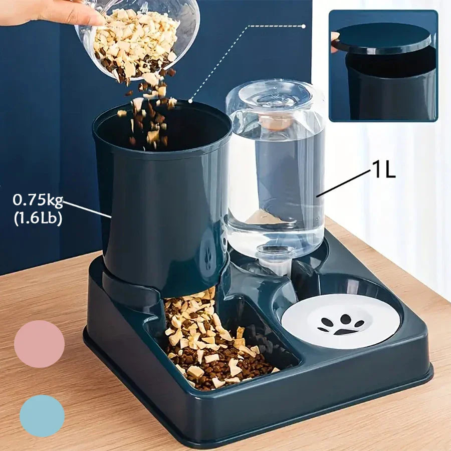 Neigbarer Futter- und Wassernapf für Hunde – 15° Neigung – BPA-freier Kunststoff