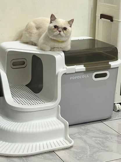 FazziKat Deluxe Katzentoilet mit Korridor-Design