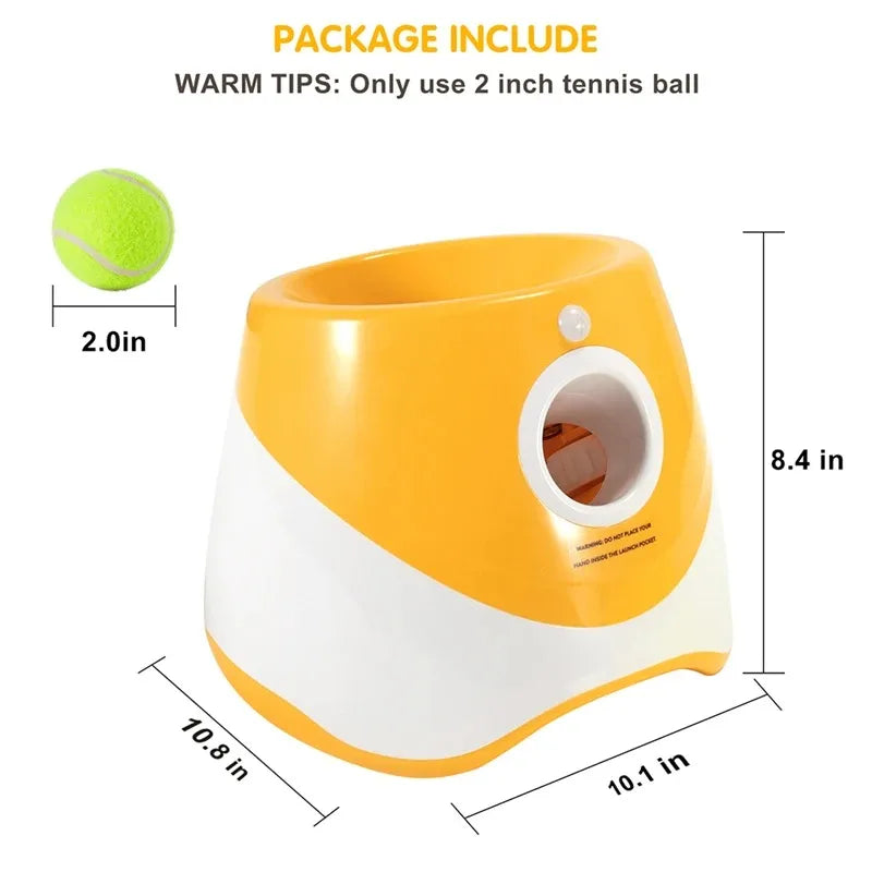 Automatischer Ballwerfer für Hunde – 6 Bälle, USB-aufladbar, 5 cm