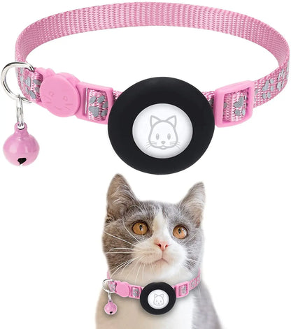 SafePaw Reflektierendes Airtag-Halsband mit Glöckchen