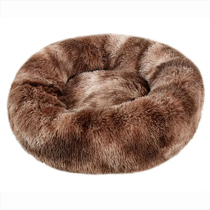 Rundes Plüsch-Haustierbett – Weicher Korb für Hund oder Katze (40–90 cm)