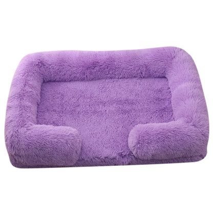 Premium-Hundebett aus dickem Plüsch für große Hunde – Warm und fest (S - XL)