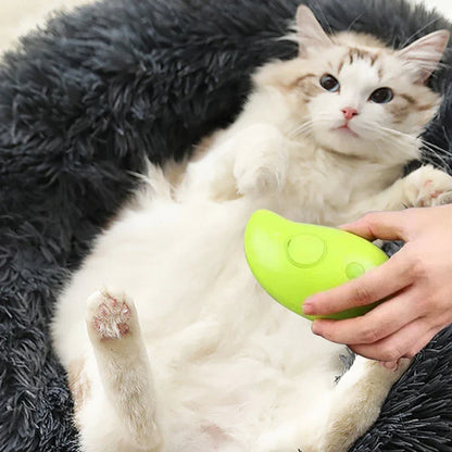 3-in-1 Haustier-Dampfburste – Elektrische Katzen- & Hundebürste