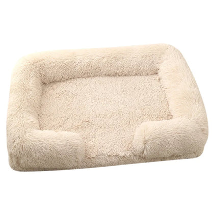 Premium-Hundebett aus dickem Plüsch für große Hunde – Warm und fest (S - XL)