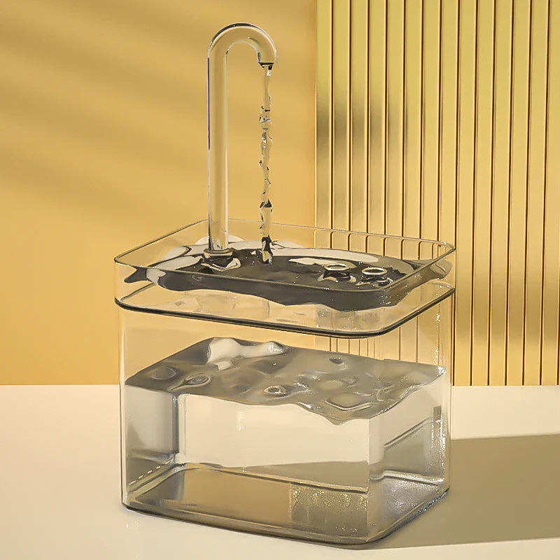 Katzenbrunnen 1,5 l – Automatisch, leise, BPA-frei und transparent