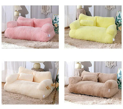 LuxeFluff Katzenbank – Winterwarme Katzenkorb & Sofa