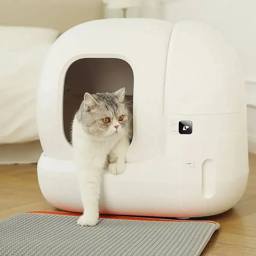 PurrLux SmartClean Pro – Vollautomatische, Geschlossene Katzentoilette mit Selbstreinigung & Geruchskontrolle