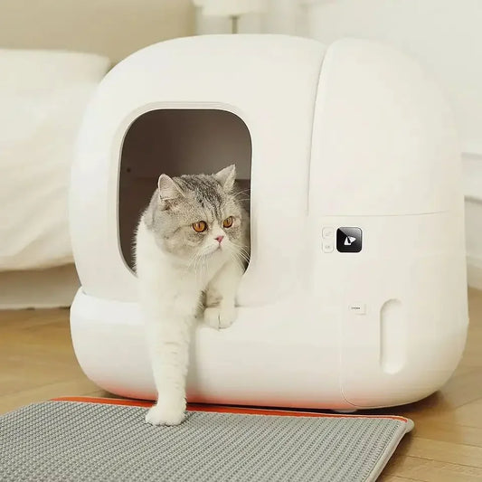 PurrLux SmartClean Pro – Vollautomatische, Geschlossene Katzentoilette mit Selbstreinigung & Geruchskontrolle