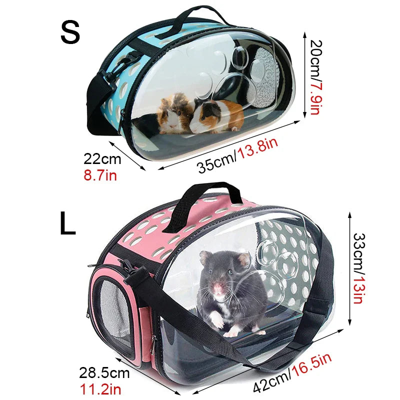 Transparenter Haustierrucksack aus PVC/EVA – Atmungsaktive Tragetasche