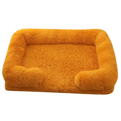Premium-Hundebett aus dickem Plüsch für große Hunde – Warm und fest (S - XL)