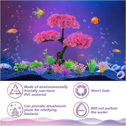 Aquarium-Kunststoffpflanzendekoration