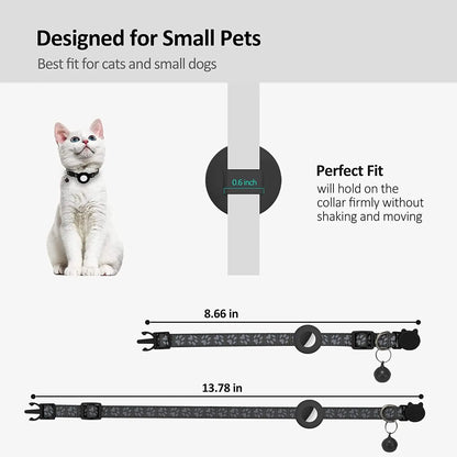 SafePaw Reflektierendes Airtag-Halsband mit Glöckchen