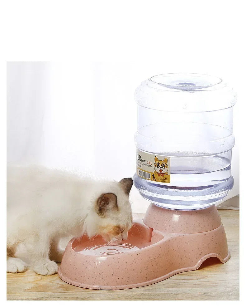 SmartHydra Automatischer Futter- und Wasserspender für Haustiere – 2-in-1 Futter- und Wassernapf mit Wasserflasche