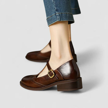 Clairmont Damen Orthopädische Mary Jane Schuhe | Gepolsterte Komfortschuhe mit Verstellbarem Riemen