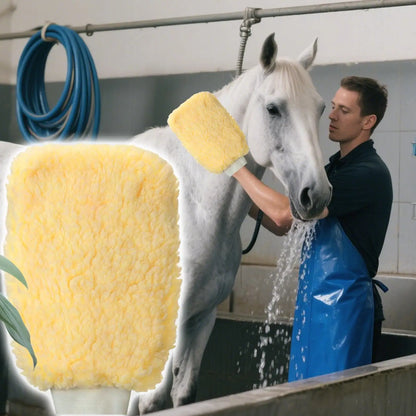 TickMitt Care – Sanfter Pflege- & Applikatorhandschuh für Pferde und Haustiere