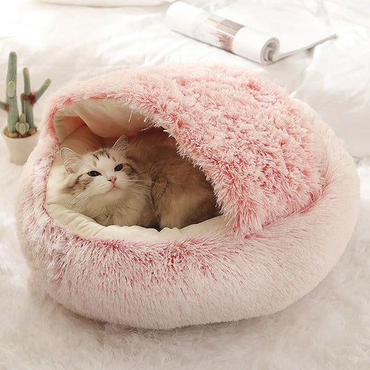 Plüschkatzenmann Ø40 cm – Weiches, warmes Bett für Kat von Kleine Hunde