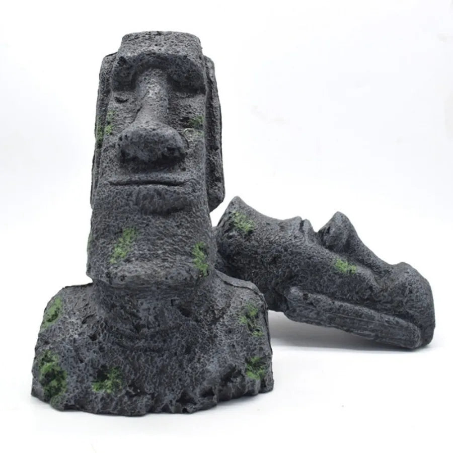 Osterinsel-Aquarium-Statue