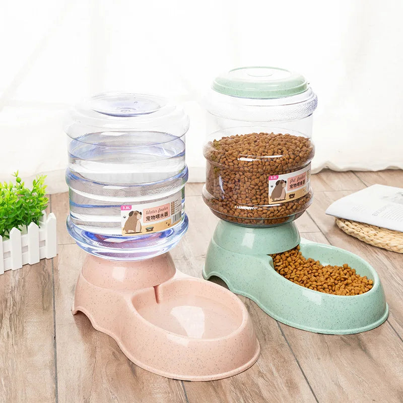 Automatischer Futter- und Wasserspender für Haustiere – Groß, Kunststoff
