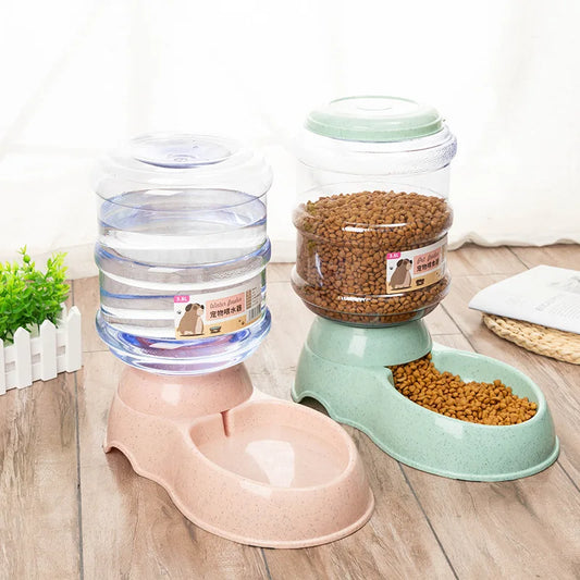 Automatischer Futter- und Wasserspender für Haustiere – Groß, Kunststoff