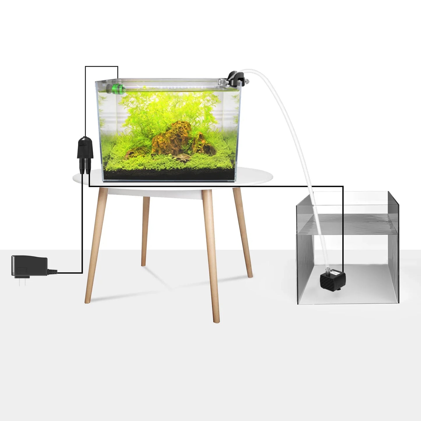 Automatisches Aquarium-Nachfüllsystem 12V – ATO-Sensor – 74-GPH-Pumpe