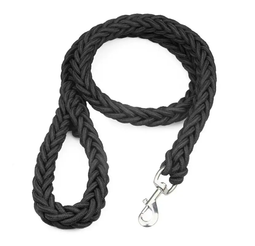 Robuste Nylon-Hundeleine 115 cm – geflochten für große Hunde