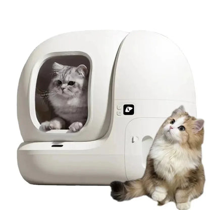 PurrLux SmartClean Pro – Vollautomatische, Geschlossene Katzentoilette mit Selbstreinigung & Geruchskontrolle