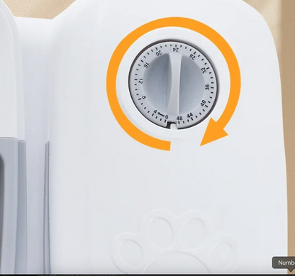 Automatischer Futterautomat für Haustiere, 700 ml – für Trocken- und Nassfutter, mit Timer