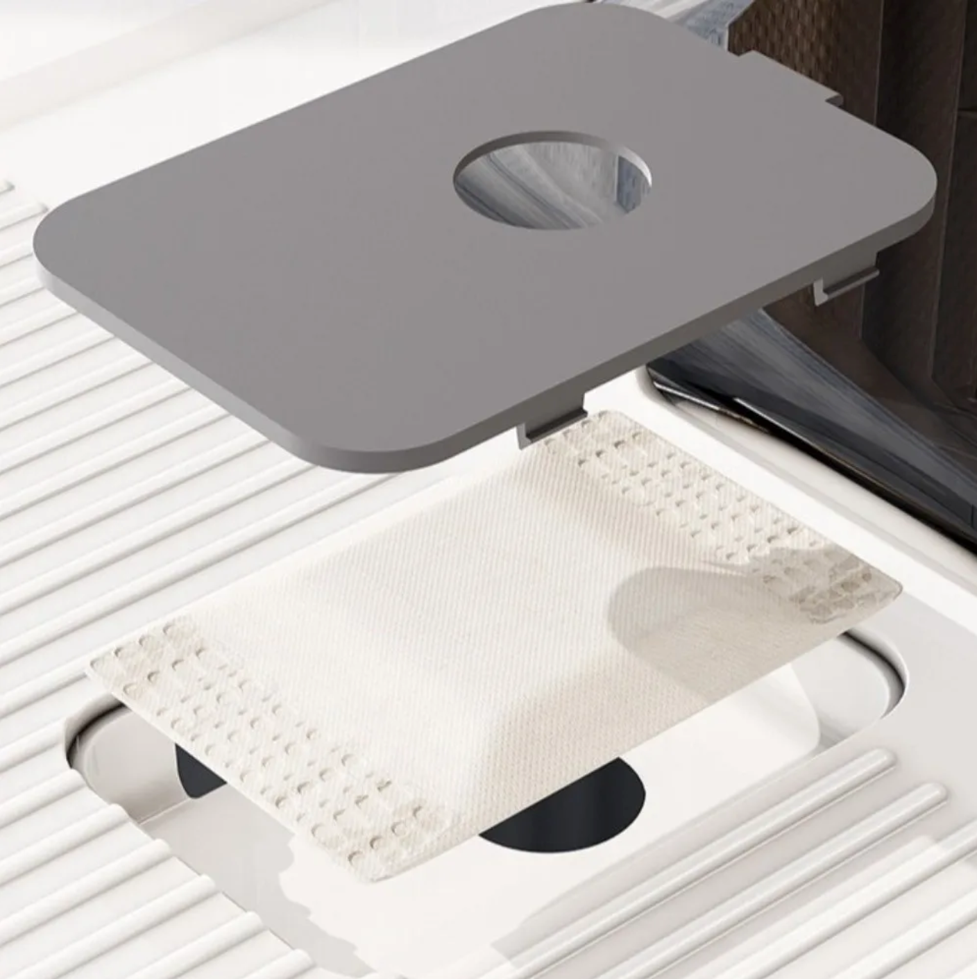Geschlossene Katzentoilette mit UV-Sterilisation – Groß & Hygienisch, Kunststoff