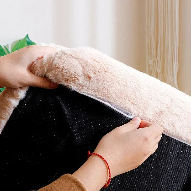 LuxeFluff Katzenbank – Winterwarme Katzenkorb & Sofa
